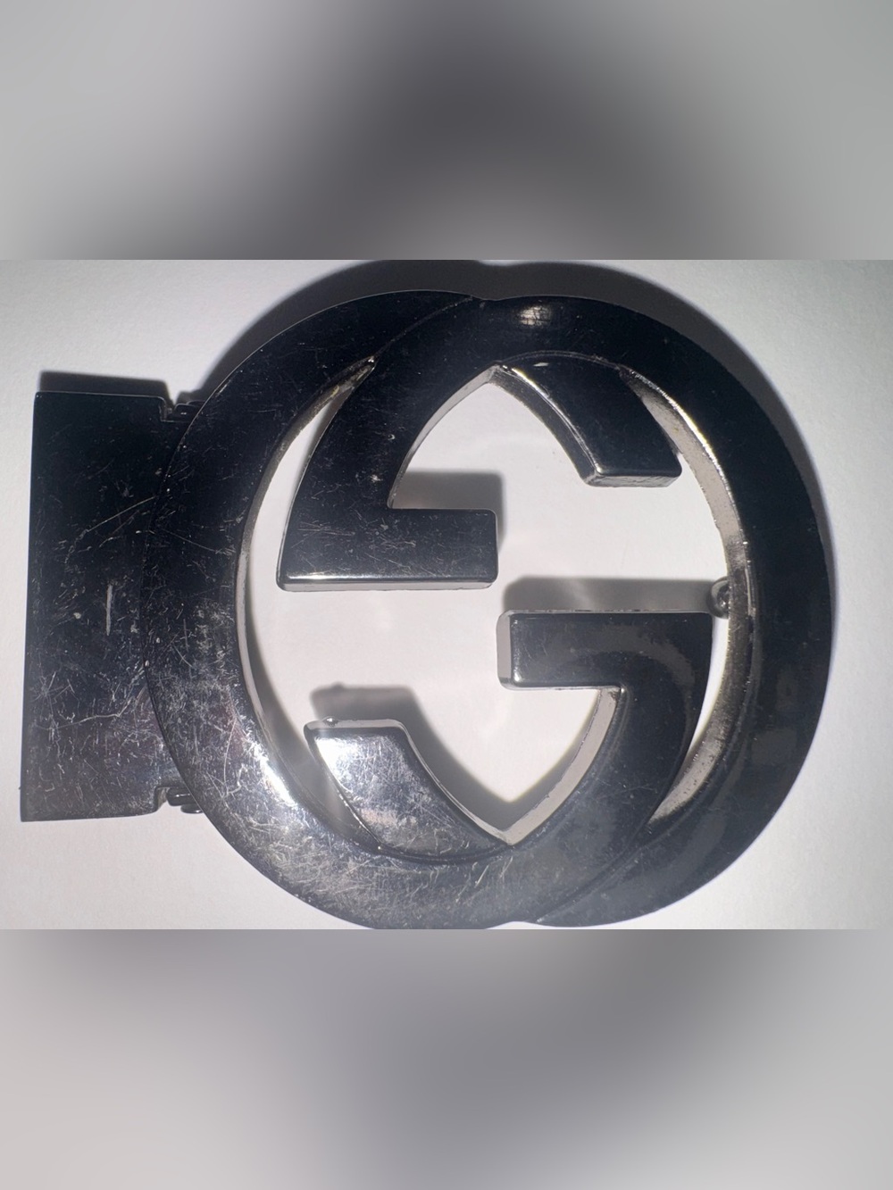 Gucci Silver Interlocking GG Emblem Hardware